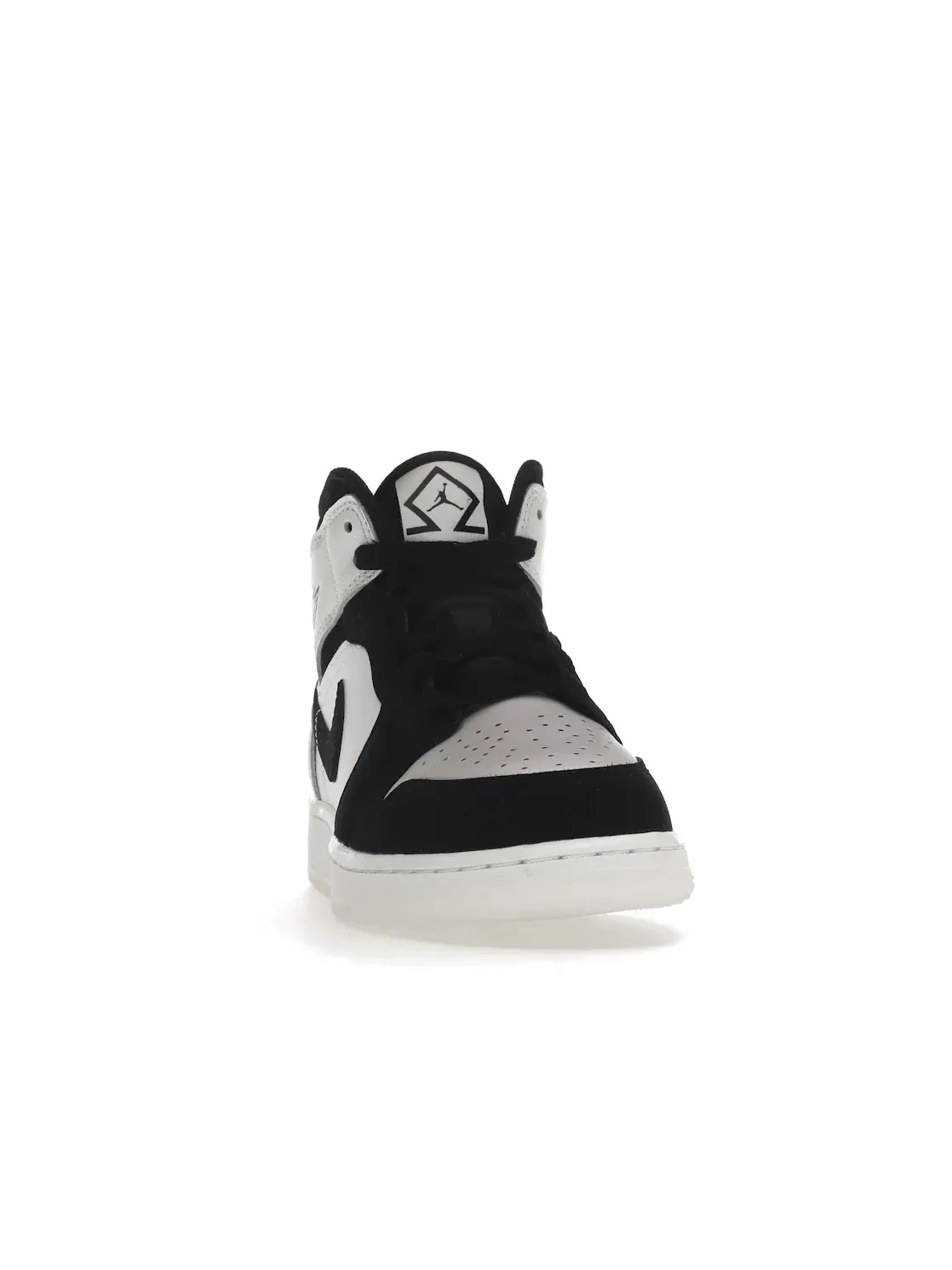 Детские кроссовки Lifestyle с принтом Diamond Shorts Jordan 1 Mid Jordan — изображение 2 из 4, белый/мульти-/черный