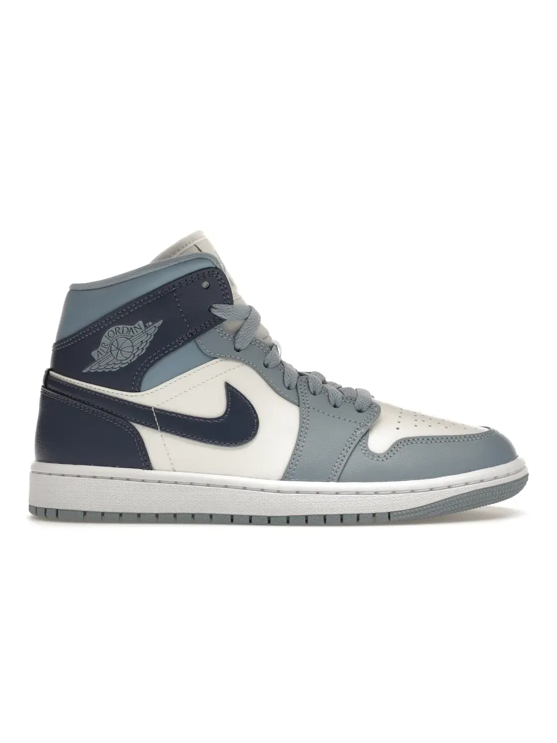 Женские кроссовки Lifestyle с цветовой блокировкой Jordan 1 Mid — изображение 1 из 4, синий-синий серый