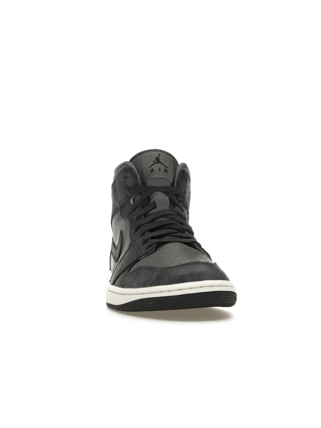 Женские кроссовки дымчато-серые Jordan 1 Mid Jordan — изображение 2 из 4, серый/черный