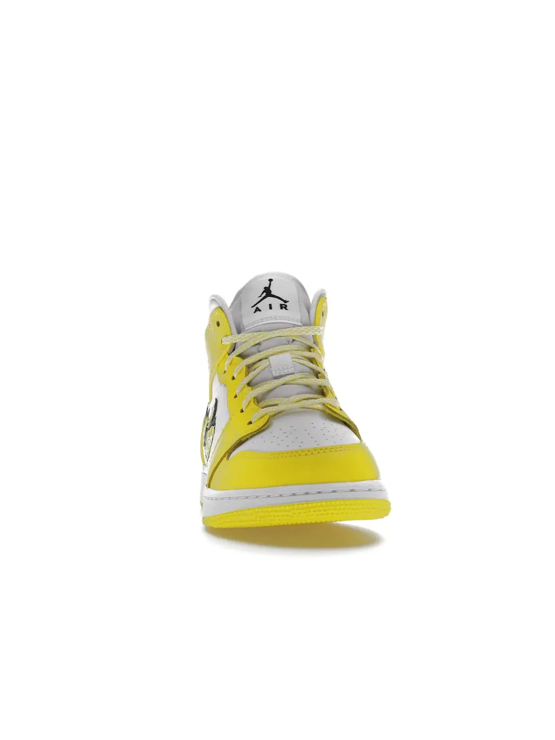 Детские кроссовки с принтом Jordan 1 Mid Jordan — изображение 2 из 4, желтый/черный-белый
