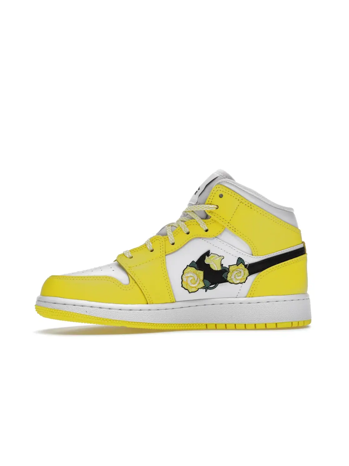 Детские кроссовки с принтом Jordan 1 Mid Jordan — изображение 3 из 4, желтый/черный-белый