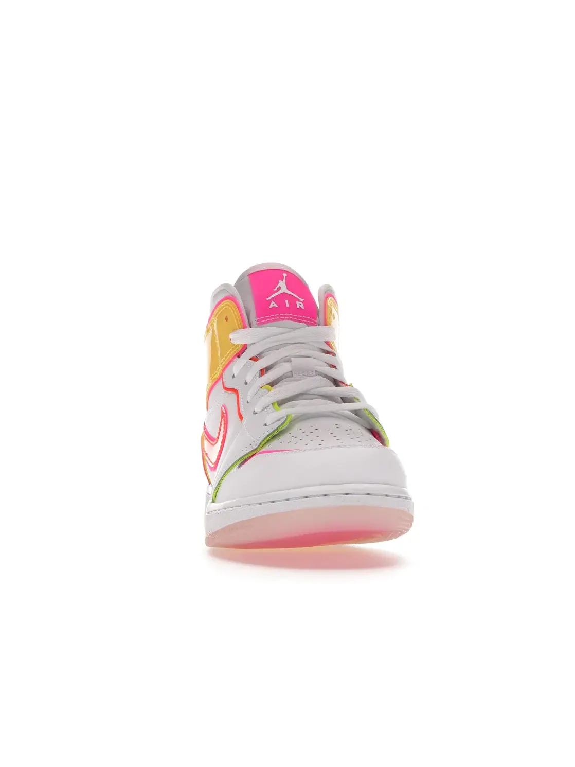 Детские кроссовки для мальчиков с контрастной отделкой Jordan 1 Mid Edge Glow (GS) Jordan — изображение 2 из 4