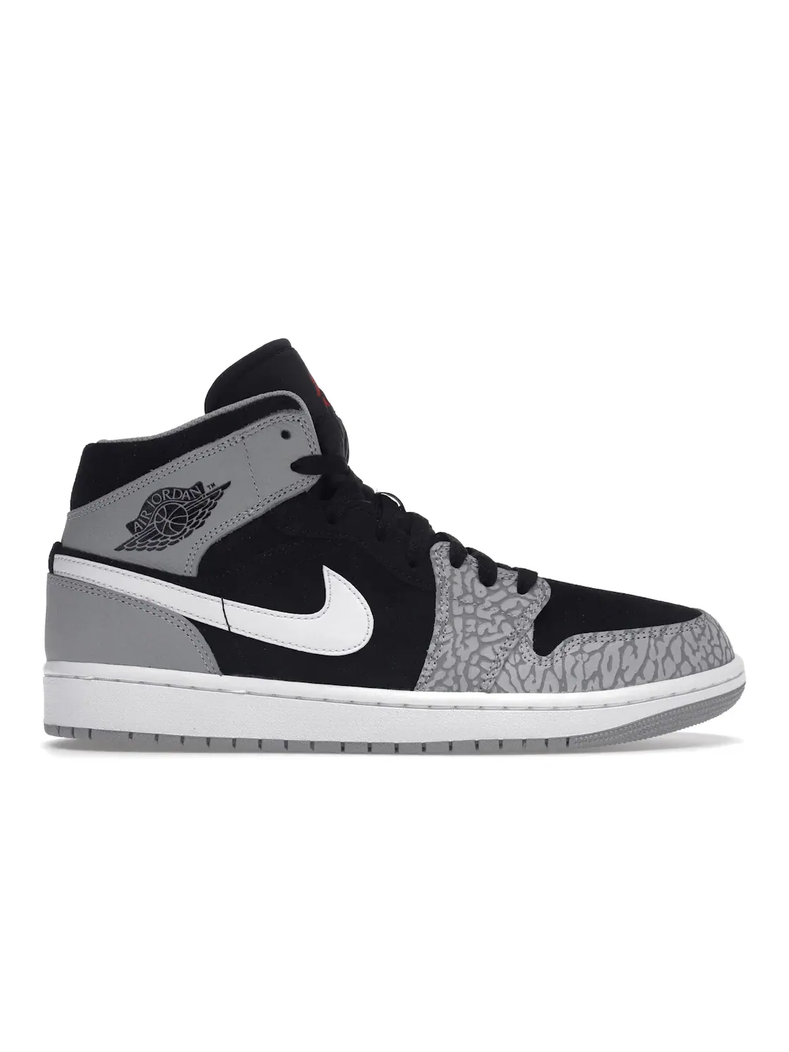 Мужские кроссовки с принтом слоновьей кожи Jordan 1 Mid SE Jordan — изображение 1 из 4