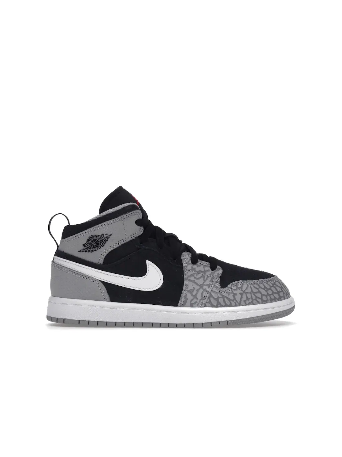 Детские кроссовки для мальчиков с принтом Jordan 1 Mid SE Elephant Print (PS) Jordan — изображение 1 из 4