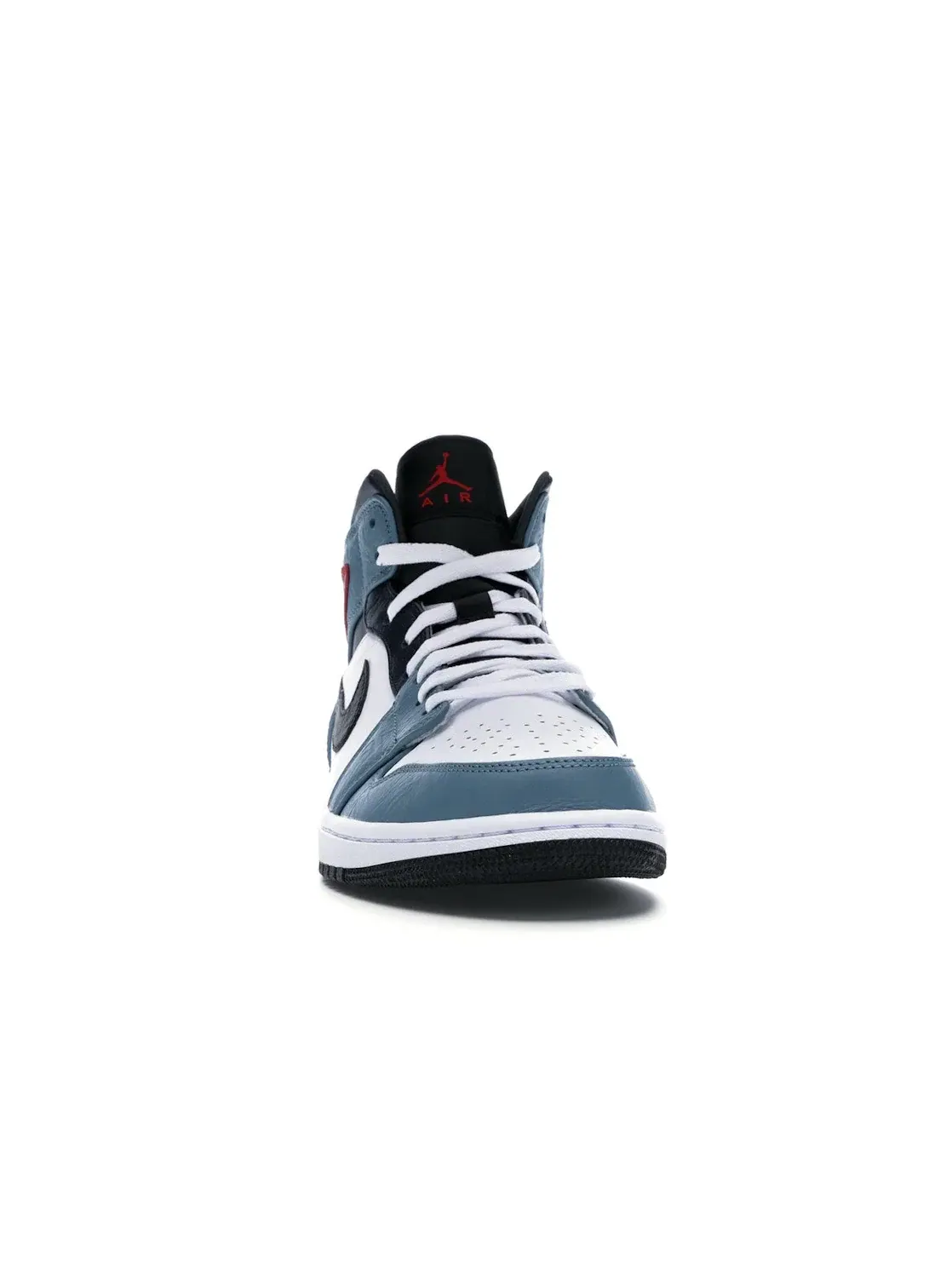 Мужские кроссовки с принтом Jordan 1 Mid Fearless Jordan — изображение 2 из 4, белый/черный--темный