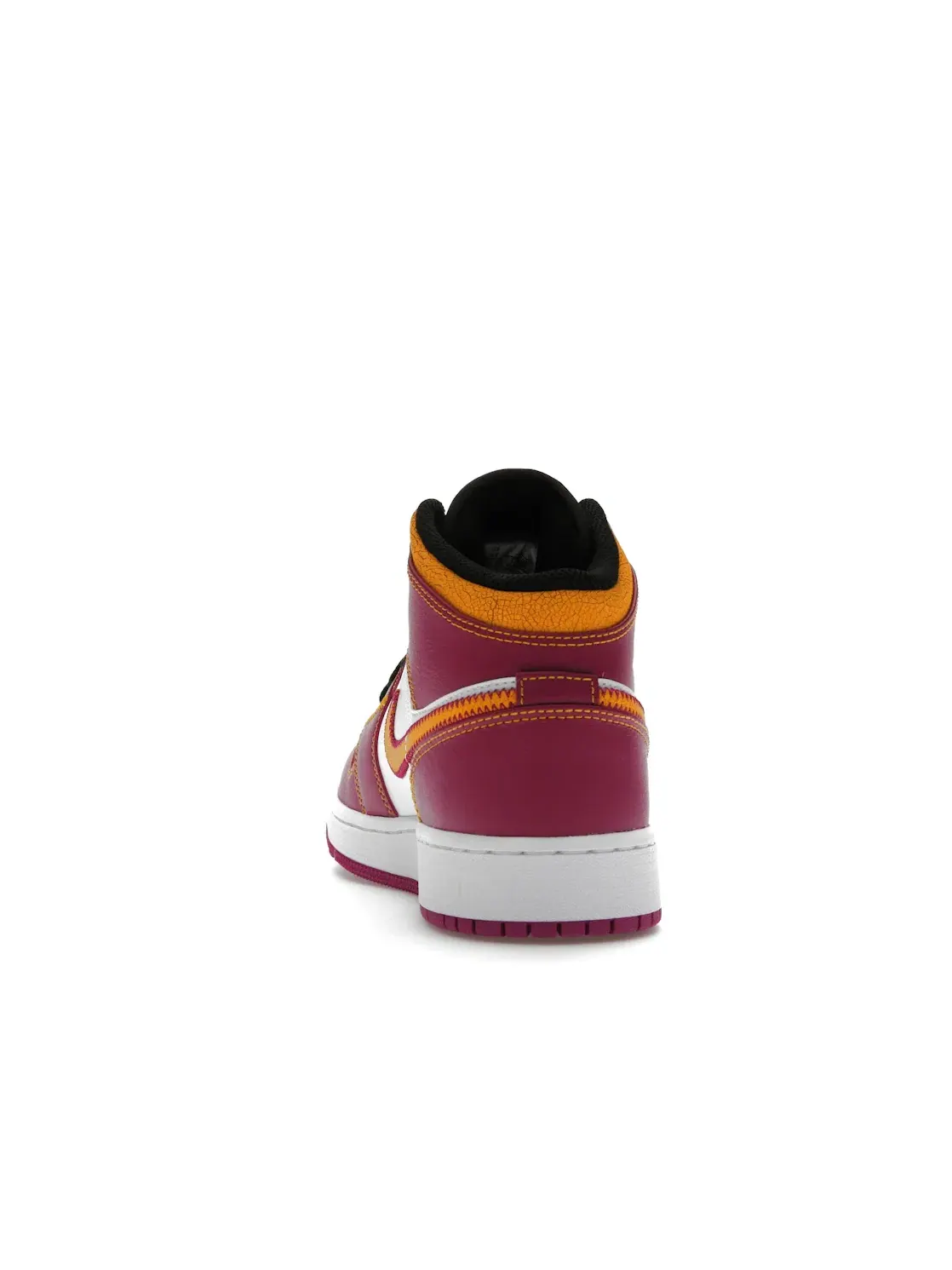 Детские кроссовки с принтом Jordan 1 Mid Jordan — изображение 4 из 4, белый/-оранжевый-черный