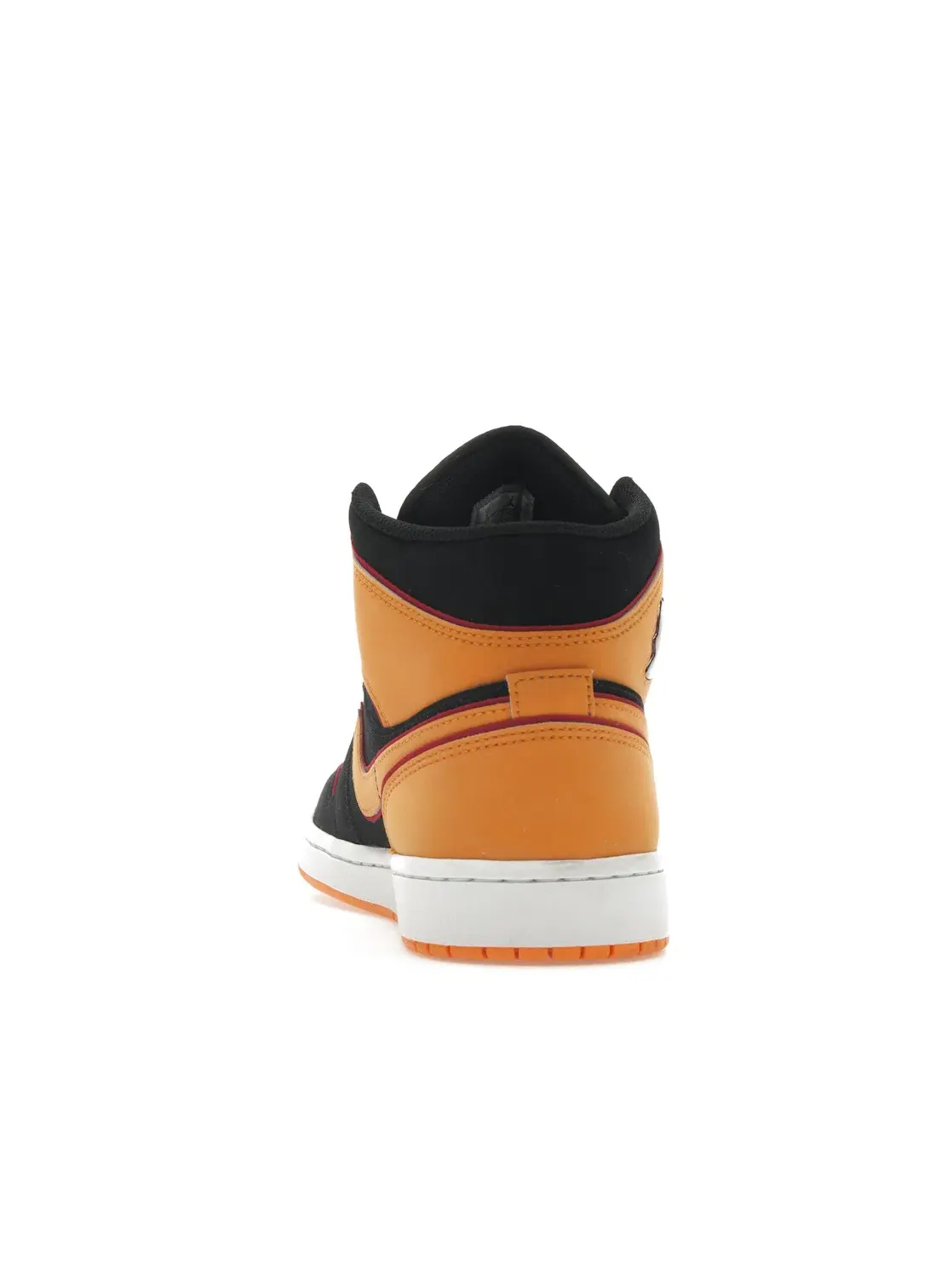 Мужские кроссовки с утолщенным язычком Jordan 1 Mid Jordan — изображение 4 из 4, черный/оранжевый