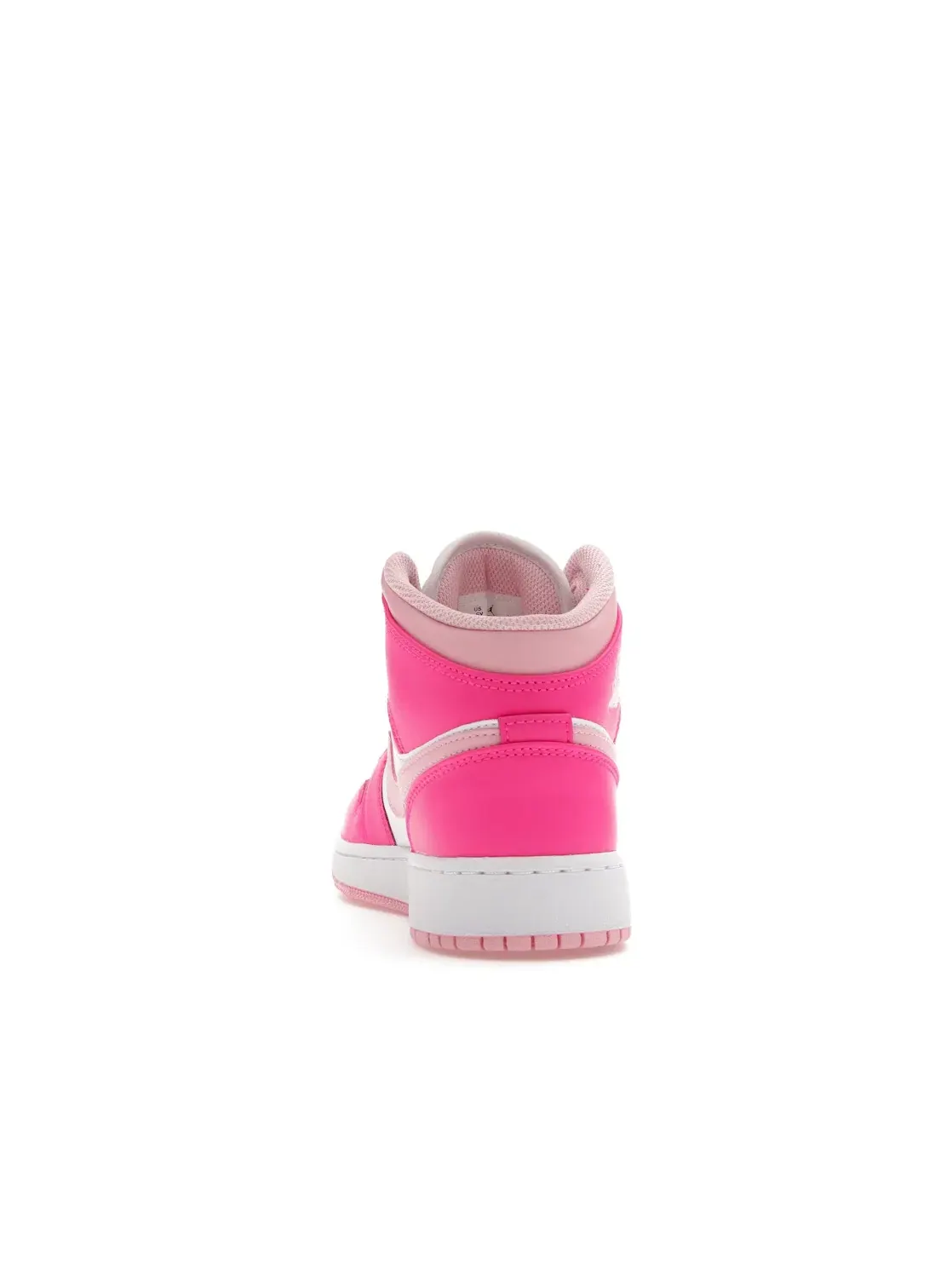 Детские кроссовки Lifestyle с цветным акцентом Jordan 1 Mid Fierce Pink Jordan — изображение 4 из 4, белый/розовый/розовый