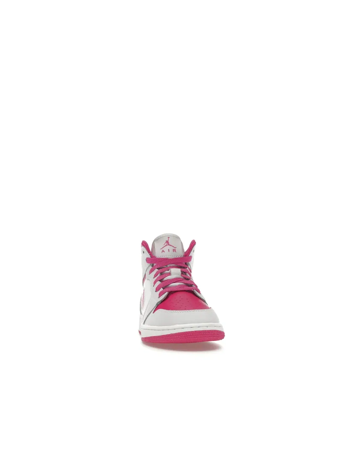 Детские кроссовки Lifestyle с контрастными акцентами Jordan 1 Mid Jordan — изображение 2 из 4, белый/розовый