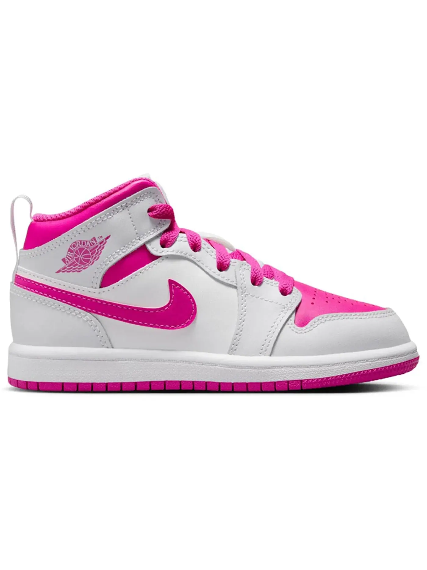 Детские кроссовки Lifestyle Jordan 1 Mid Jordan — изображение 1 из 1, белый розовый