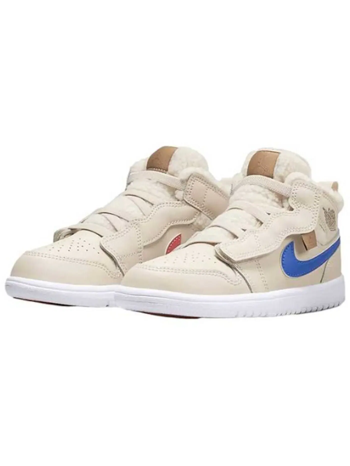 Детские кроссовки с флисом Jordan 1 Mid ALT Utility Jordan — изображение 1 из 2, белый/синий-темный