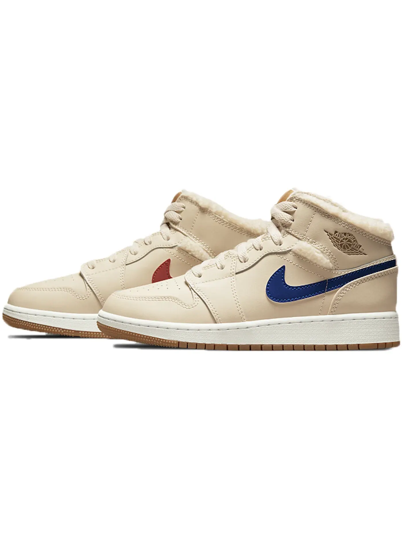 Детские кроссовки Lifestyle с флисовой подкладкой Jordan 1 Mid Utility Jordan — изображение 1 из 1, белый/синий-темный