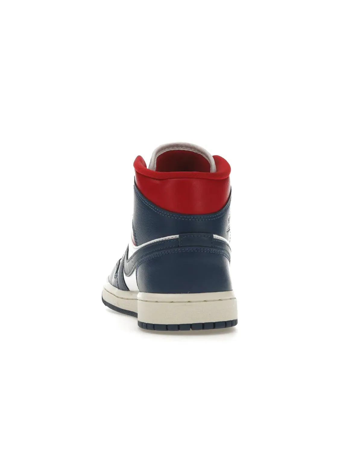Женские кроссовки с высоким берцем Jordan 1 Mid — изображение 4 из 4, белый/синий-красный