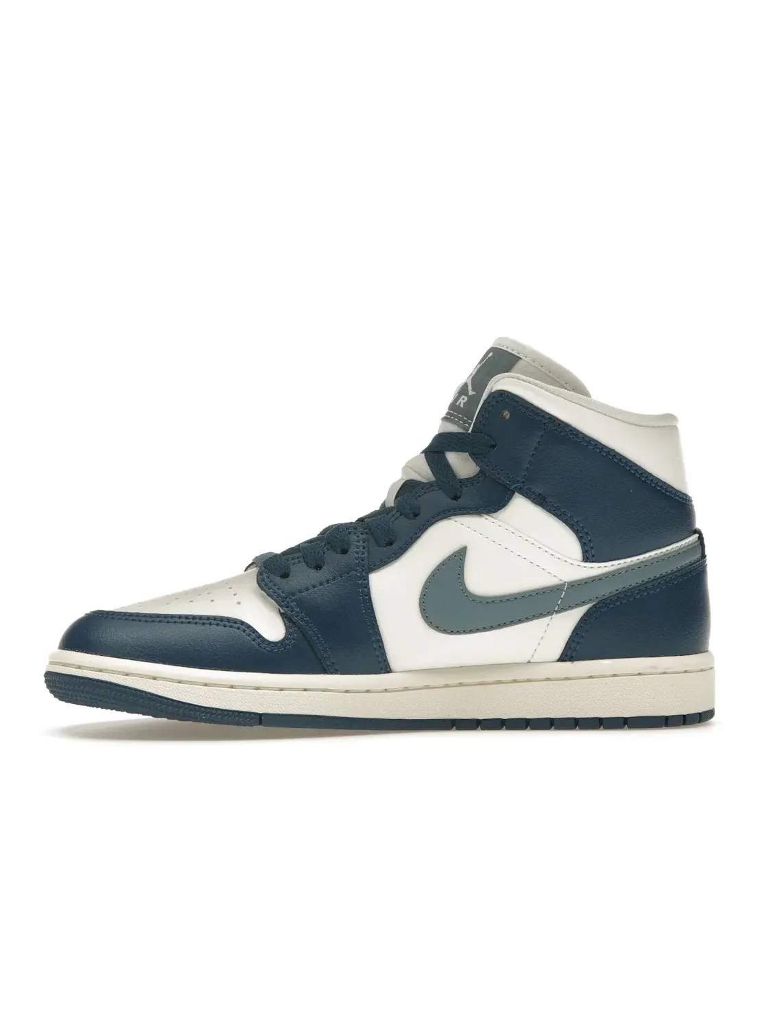 Женские кроссовки Lifestyle с цветовой блокировкой Jordan 1 Mid — изображение 3 из 4, синий//синий