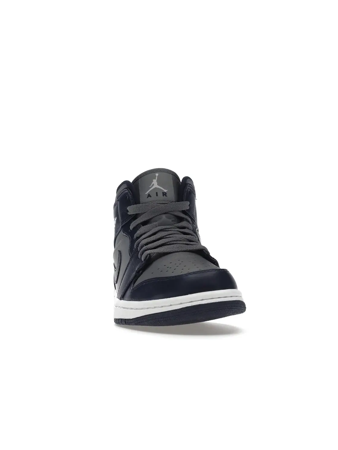 Мужские кроссовки Lifestyle Jordan 1 Mid Jordan — изображение 2 из 4, серый/темно-синий-белый