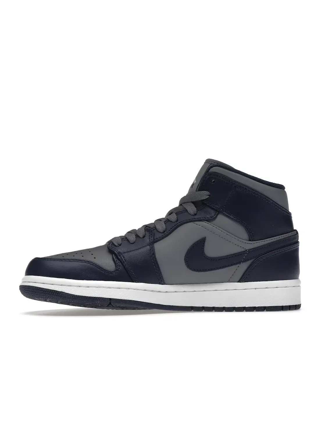 Мужские кроссовки Lifestyle Jordan 1 Mid Jordan — изображение 3 из 4, серый/темно-синий-белый
