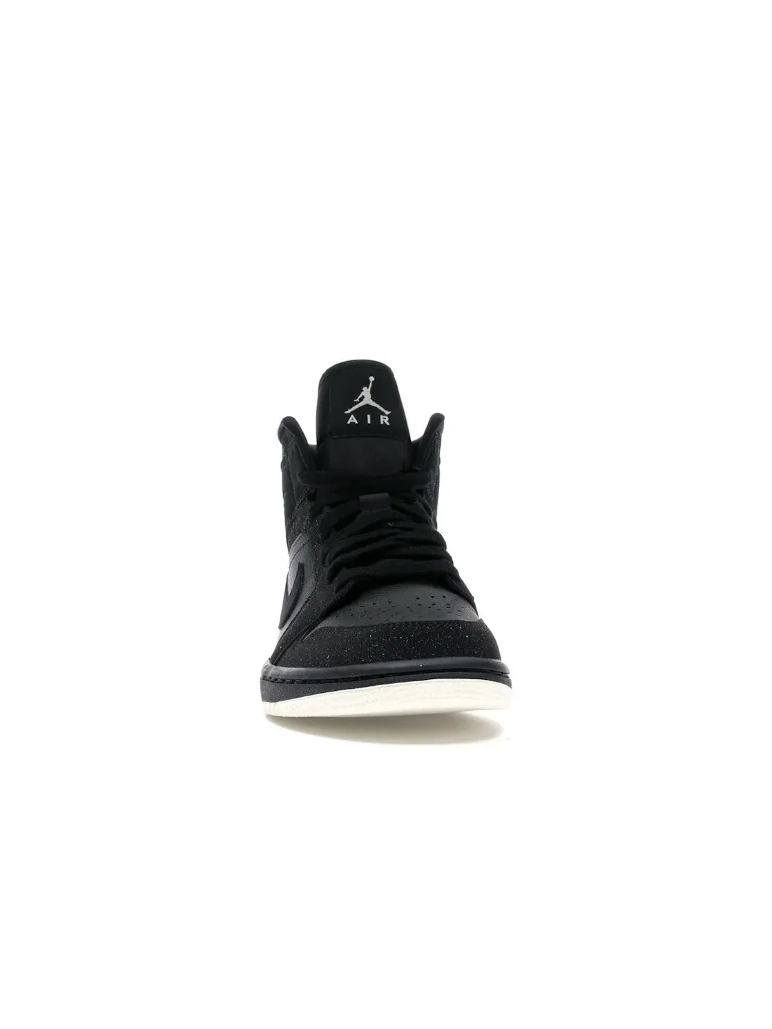 Женские кроссовки с блестками Jordan 1 Mid Jordan — изображение 2 из 4, черный/белый