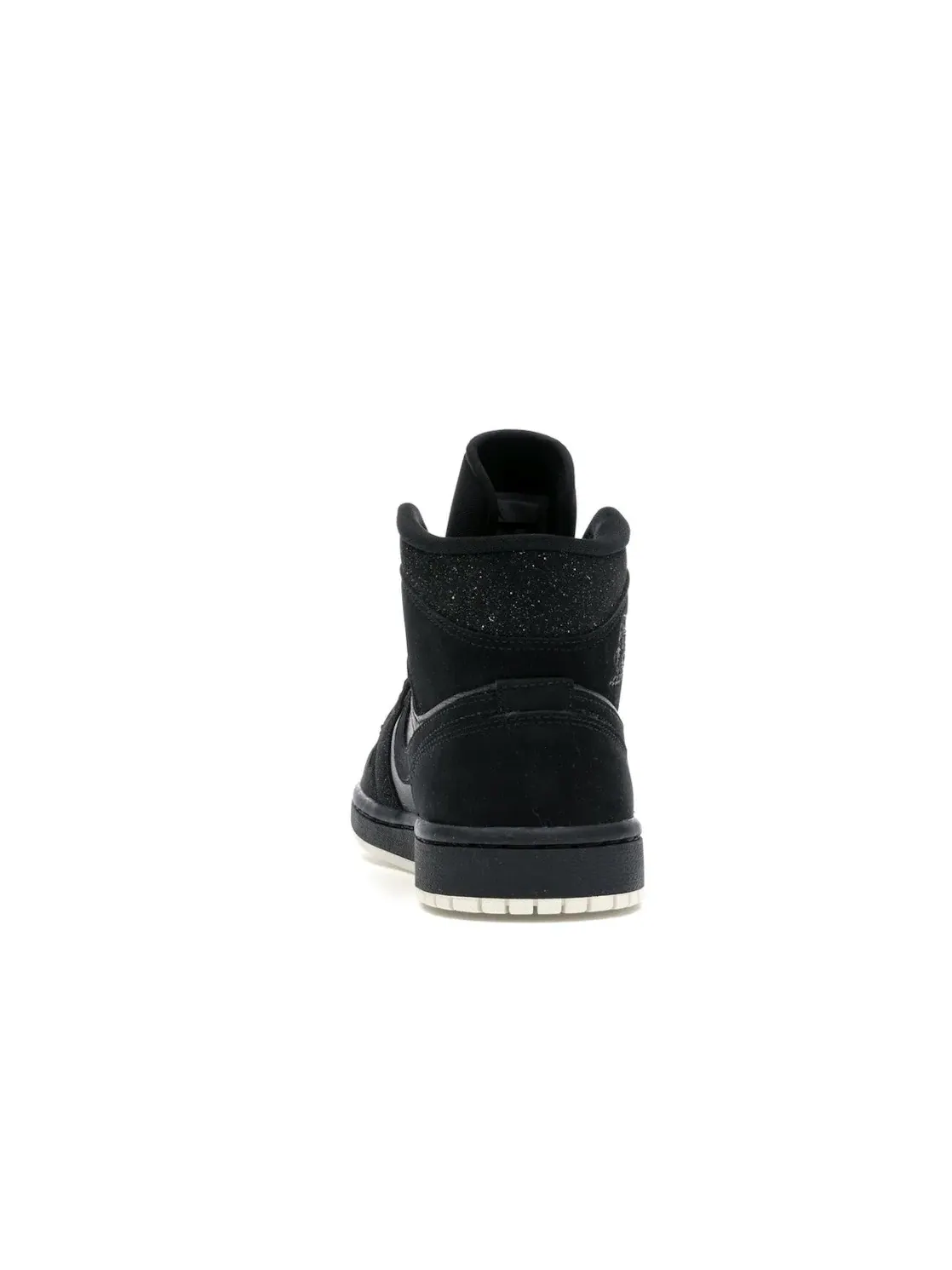 Женские кроссовки с блестками Jordan 1 Mid Jordan — изображение 4 из 4, черный/белый