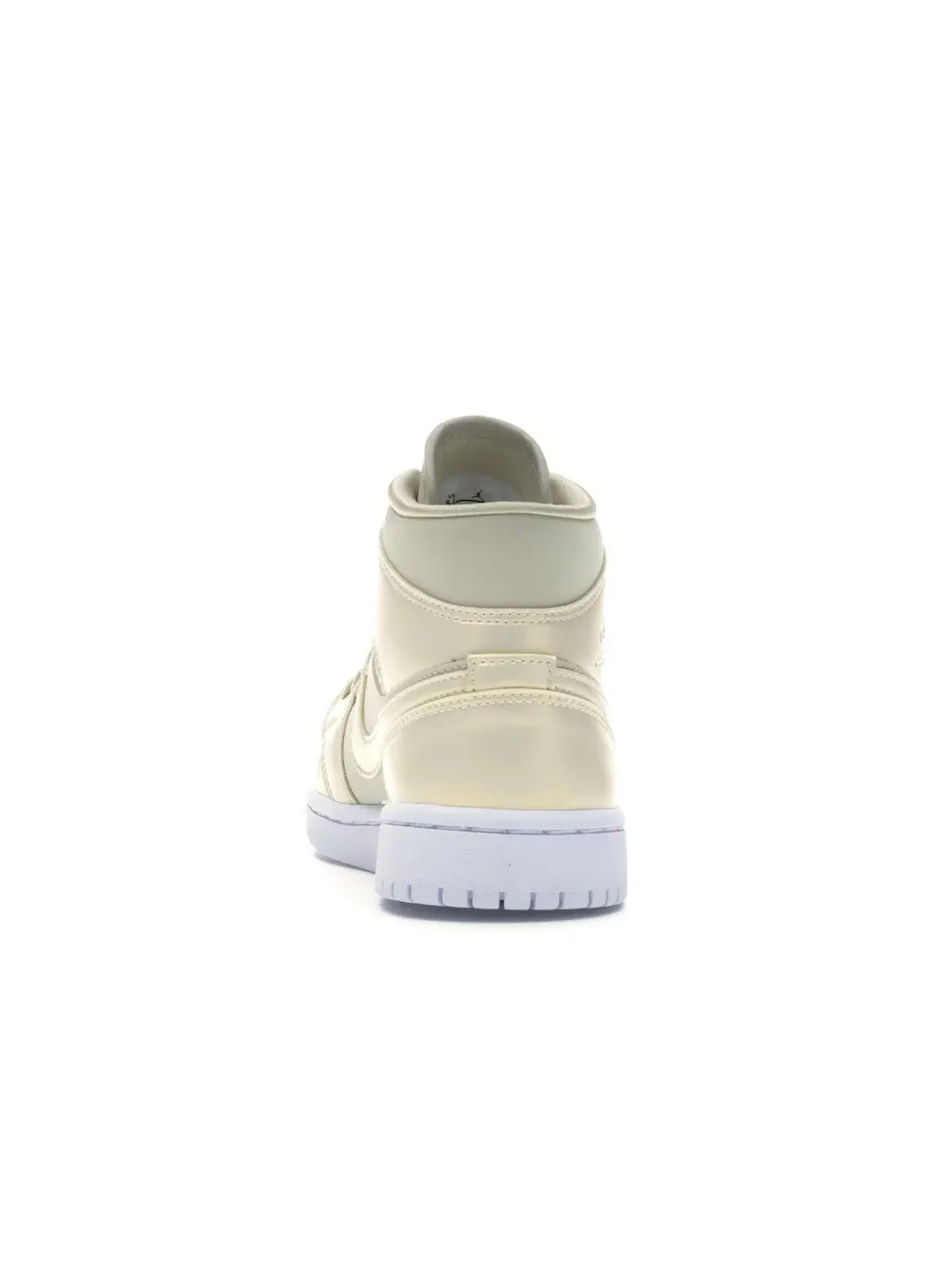 Женские кроссовки с перфорированным носком Goose Feather Yellow Jordan 1 Mid — изображение 4 из 4, желтый/желтый-белый