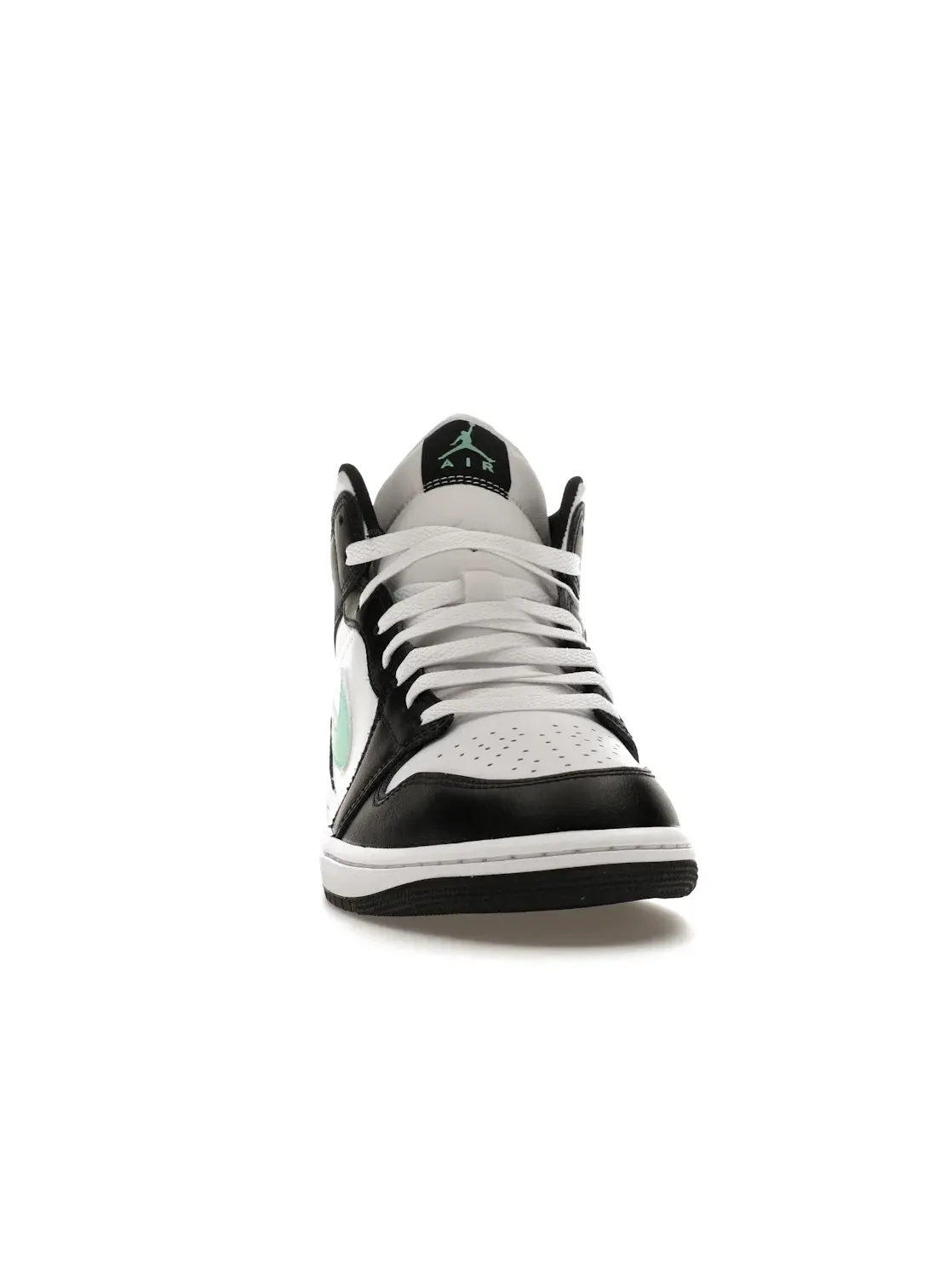 Мужские кроссовки с контрастными вставками Jordan 1 Mid Jordan — изображение 2 из 4, белый/черный-зеленый
