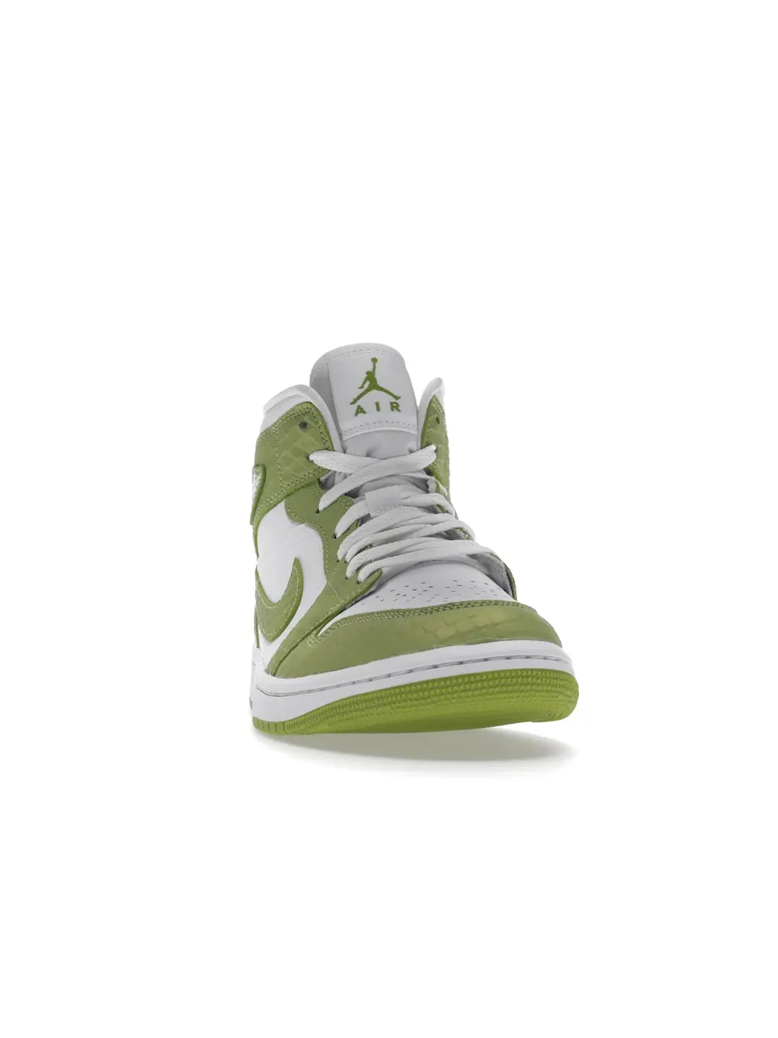 Женские кроссовки с принтом Jordan 1 Mid Jordan — изображение 2 из 4, белый/белый/зеленый