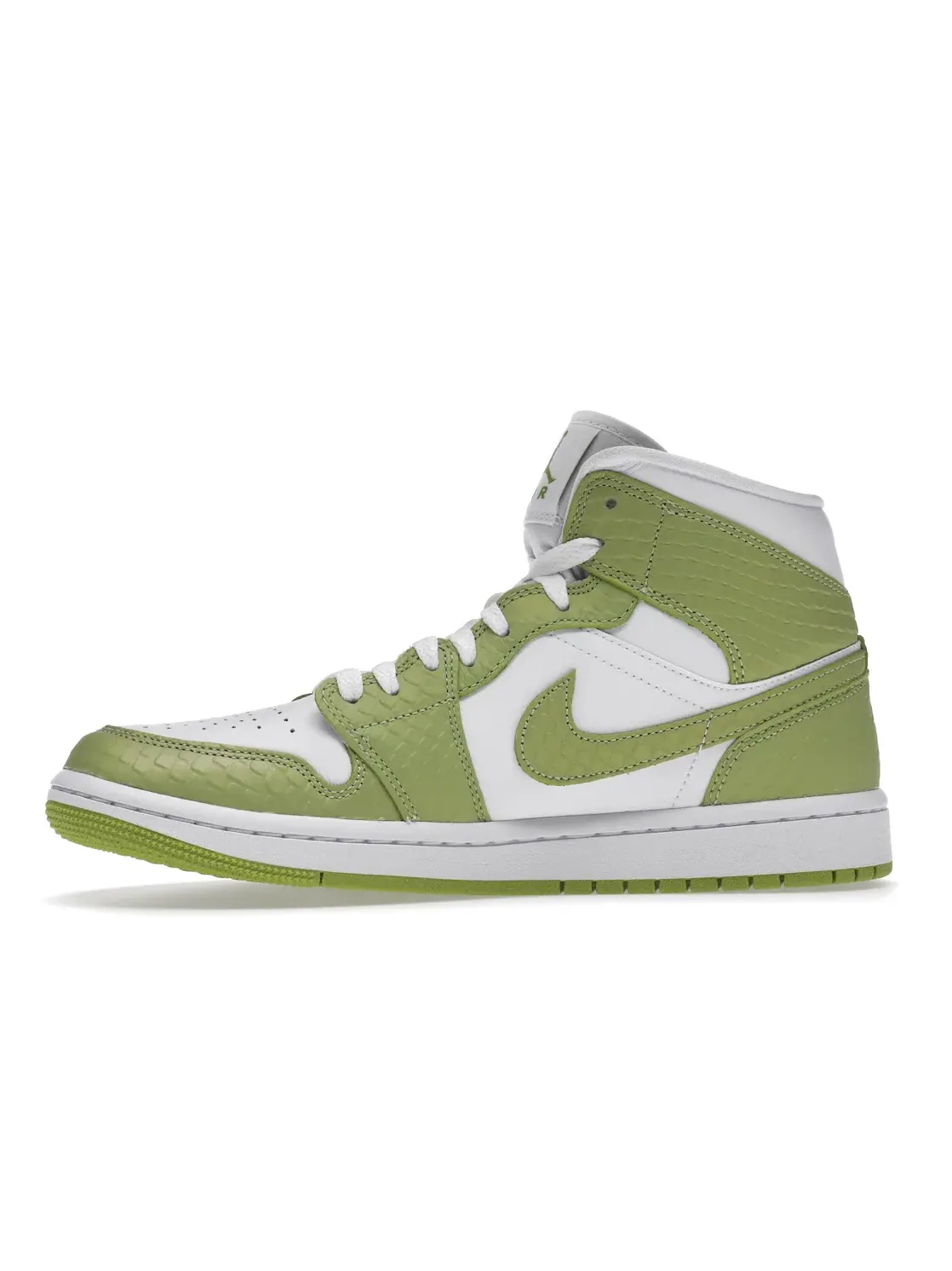 Женские кроссовки с принтом Jordan 1 Mid Jordan — изображение 3 из 4, белый/белый/зеленый