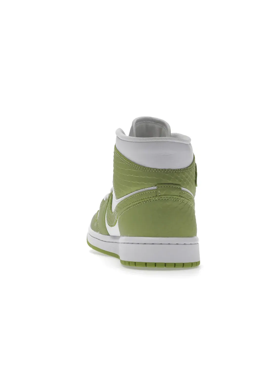 Женские кроссовки с принтом Jordan 1 Mid Jordan — изображение 4 из 4, белый/белый/зеленый