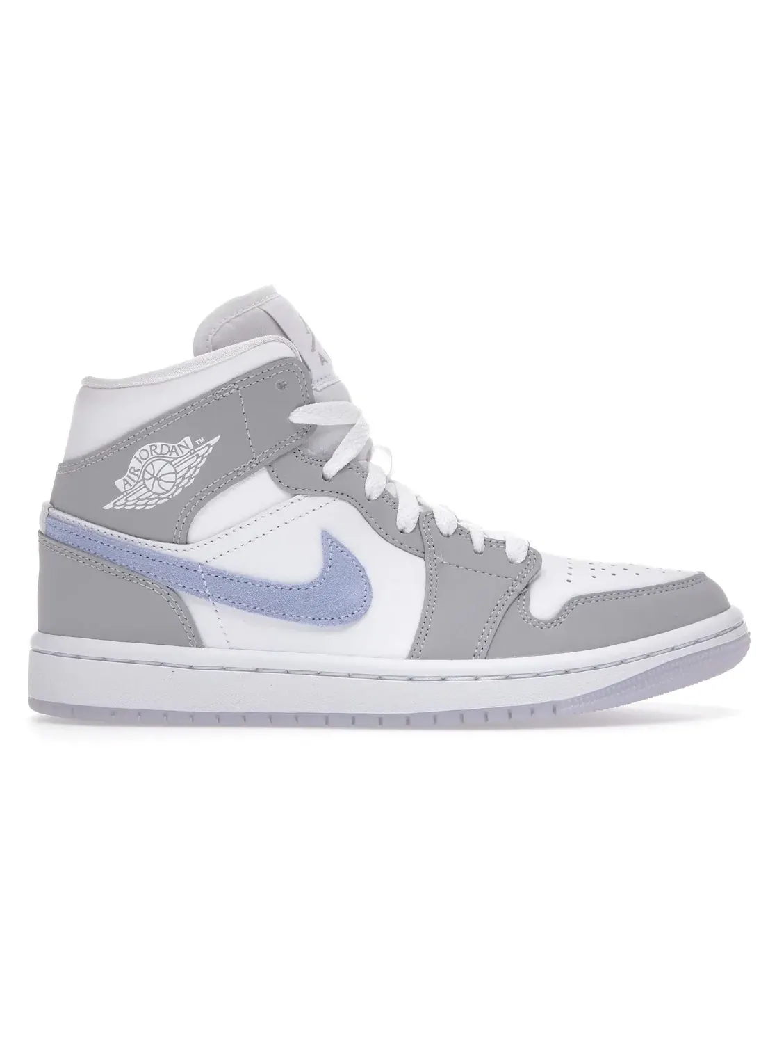 Женские кроссовки Lifestyle Jordan 1 Mid — изображение 1 из 4, белый/-серый