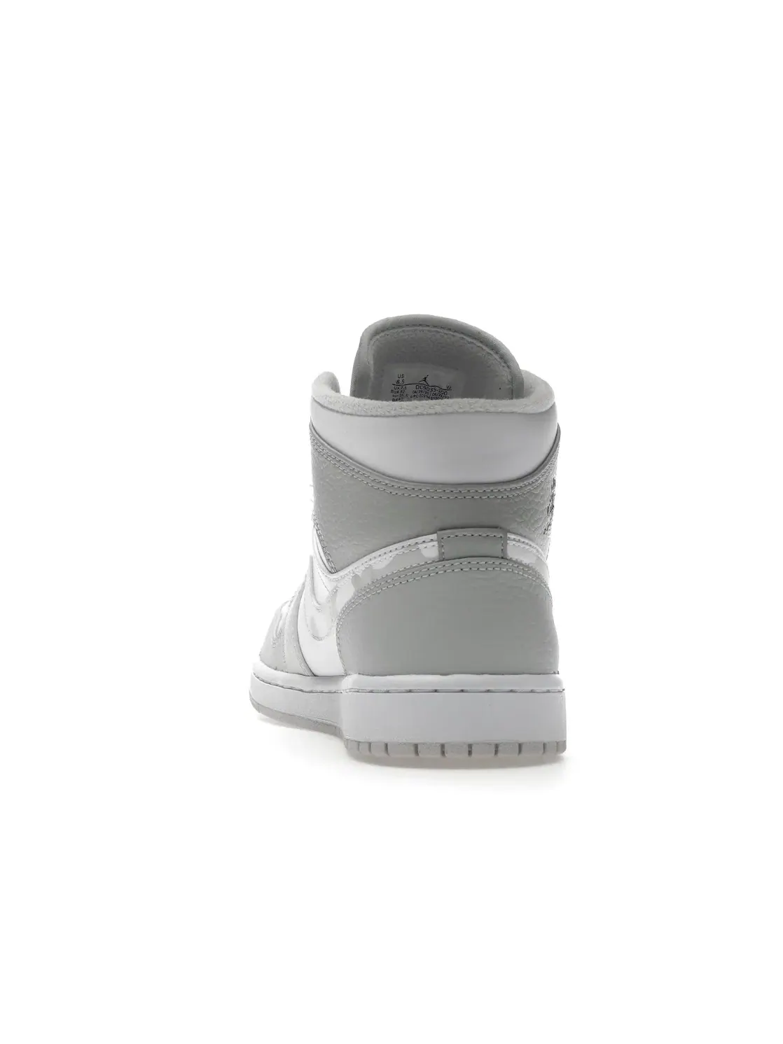 Мужские кроссовки с камуфляжным принтом Jordan 1 Mid Jordan — изображение 4 из 4, белый/серый