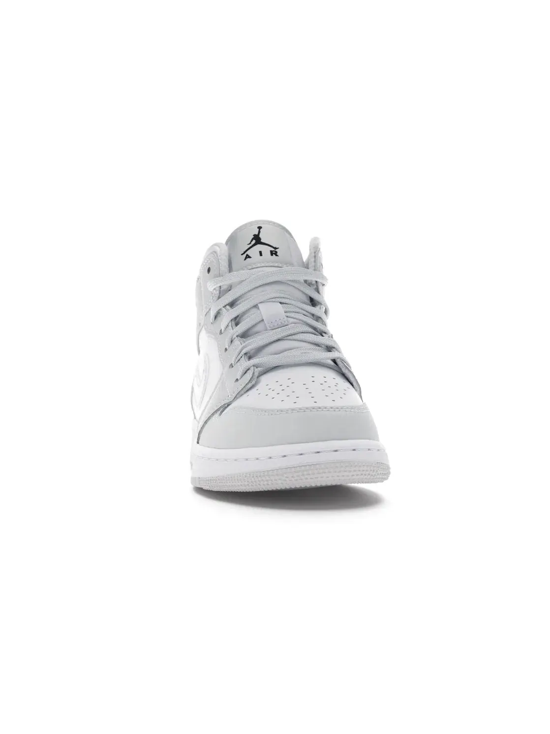 Детские кроссовки для мальчиков с принтом камуфляж Jordan 1 Mid — изображение 2 из 4, белый/-серый