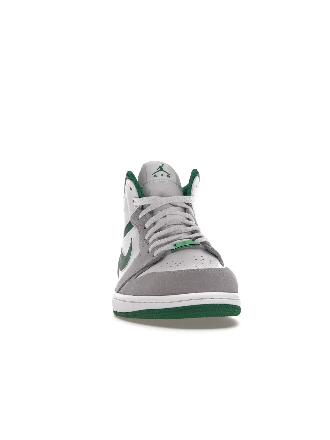 Мужские кроссовки с замшевыми накладками Jordan 1 Mid SE Jordan — изображение 2 из 4, белый/серый-зеленый