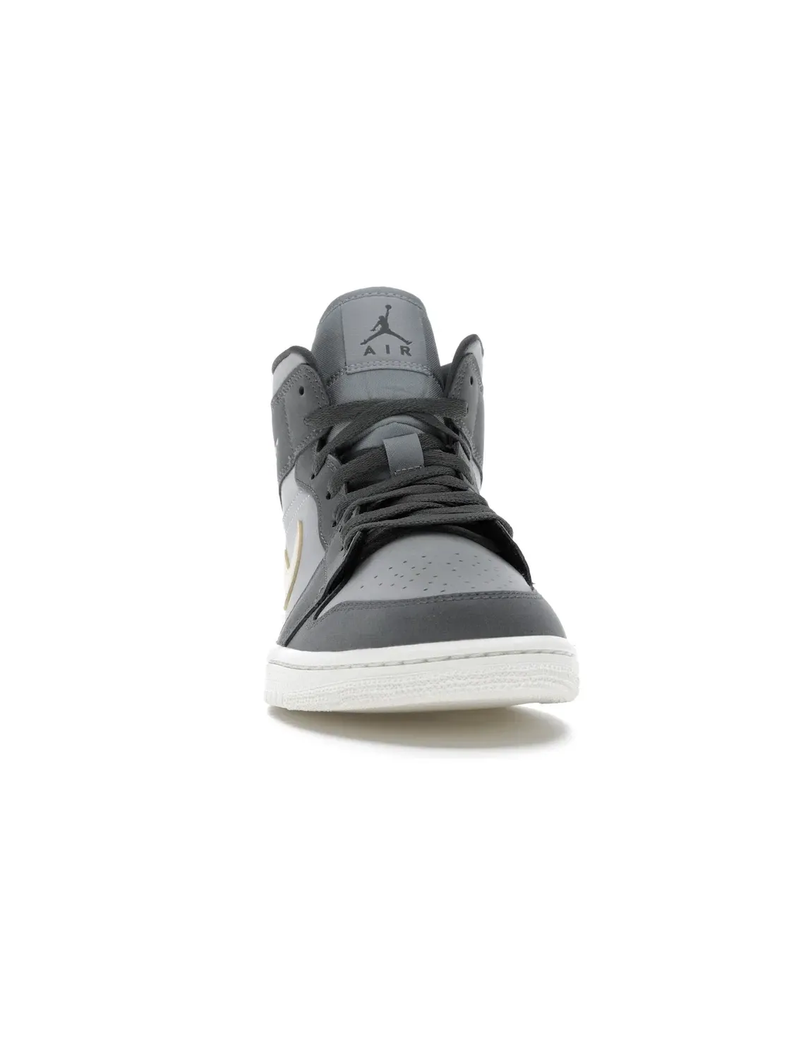 Женские кроссовки с замшевым верхом Jordan 1 Mid — изображение 2 из 4, серый/светлый-белый
