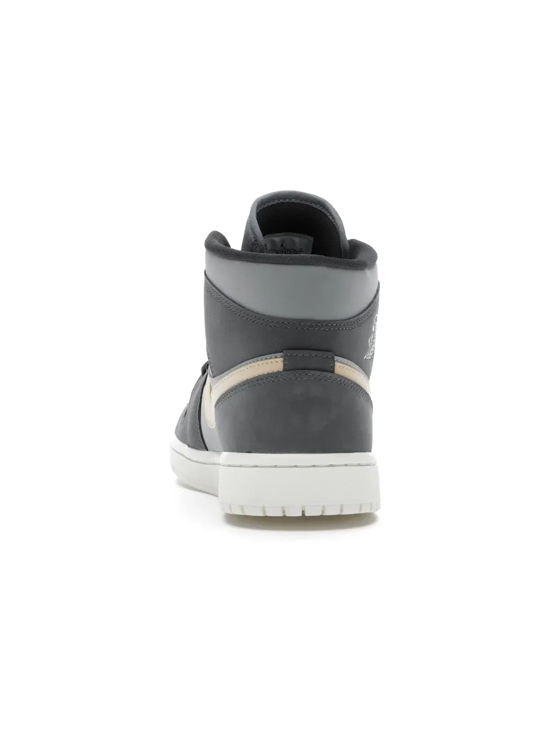 Женские кроссовки с замшевым верхом Jordan 1 Mid — изображение 4 из 4, серый/светлый-белый