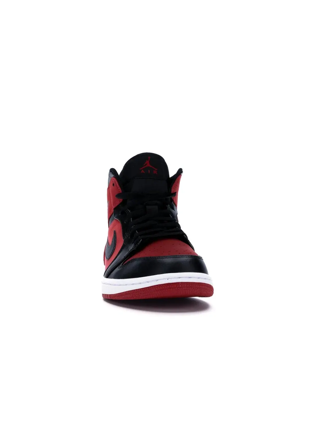 Мужские кроссовки с перфорированным носком Jordan 1 Mid Jordan — изображение 2 из 4, красный/черный-белый