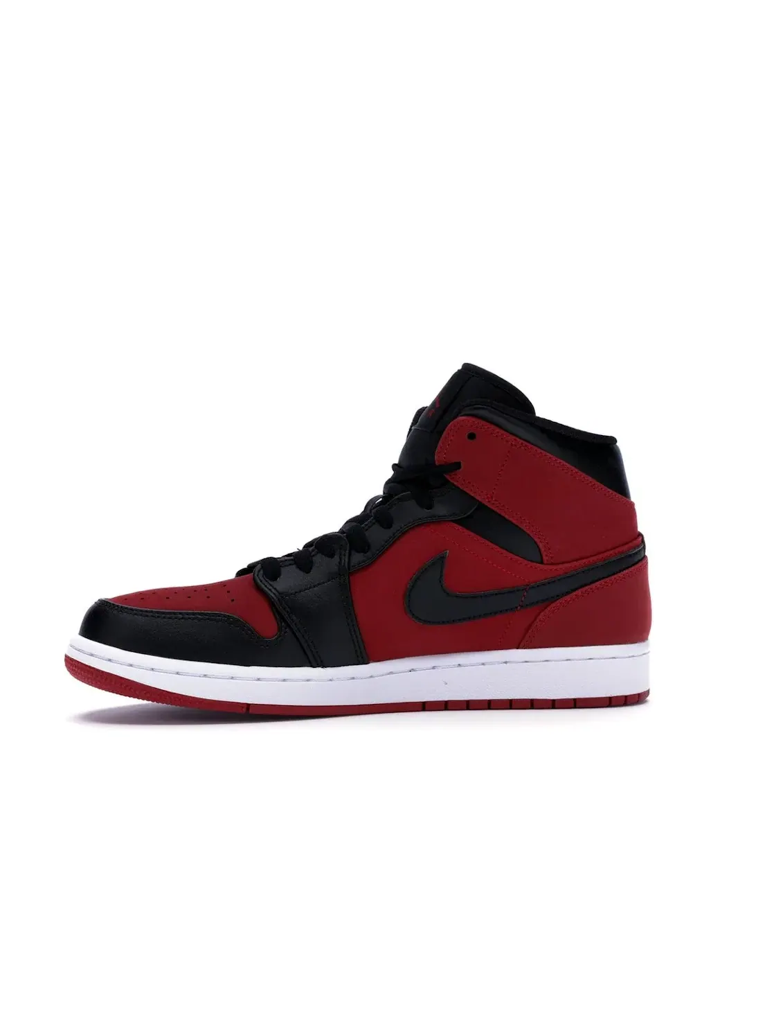 Мужские кроссовки с перфорированным носком Jordan 1 Mid Jordan — изображение 3 из 4, красный/черный-белый