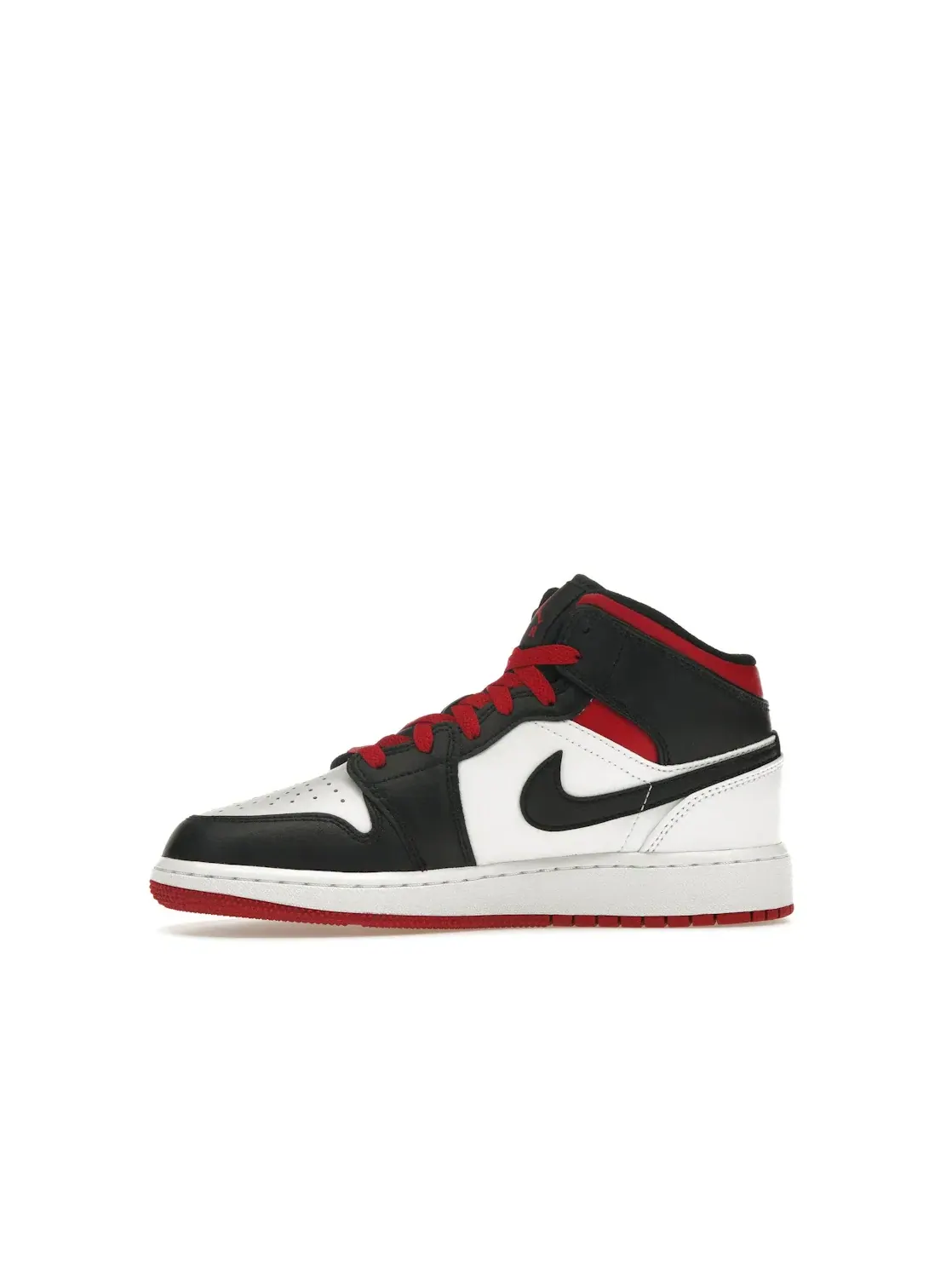 Детские кроссовки Lifestyle с принтом Jordan 1 Mid Jordan — изображение 3 из 4, белый/красный/черный