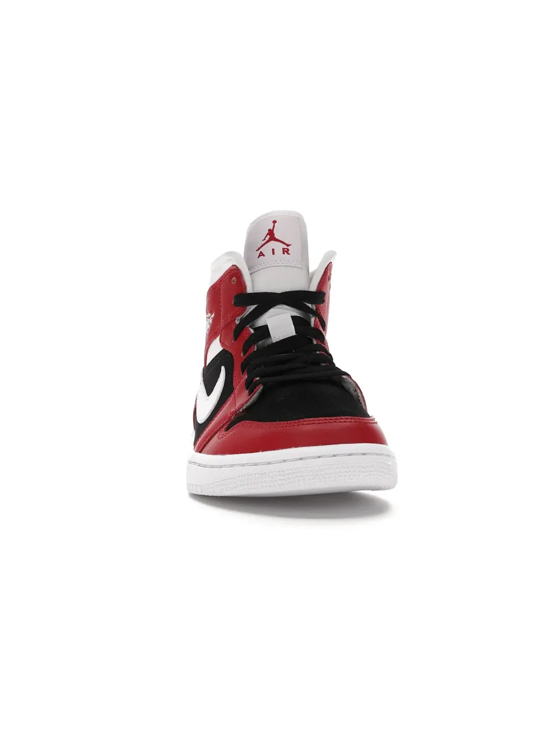 Женские кроссовки с длинным язычком Jordan 1 Mid — изображение 2 из 4, красный/белый-черный