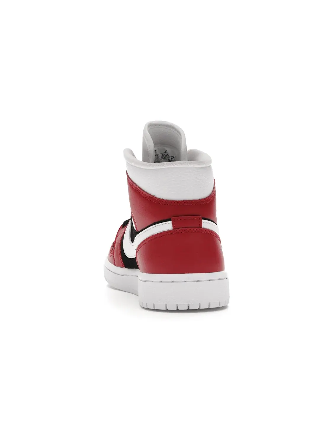 Женские кроссовки с длинным язычком Jordan 1 Mid — изображение 4 из 4, красный/белый-черный