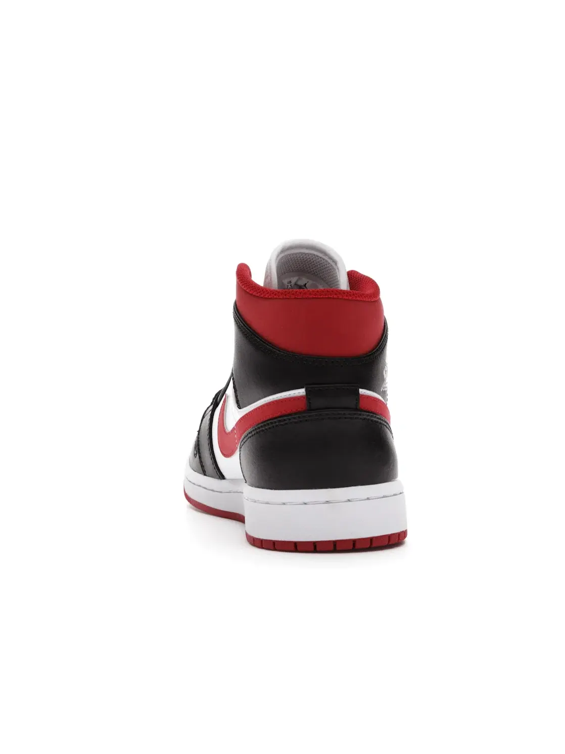 Мужские кроссовки с кожаным верхом Jordan 1 Mid Jordan — изображение 4 из 4, белый/красный-черный