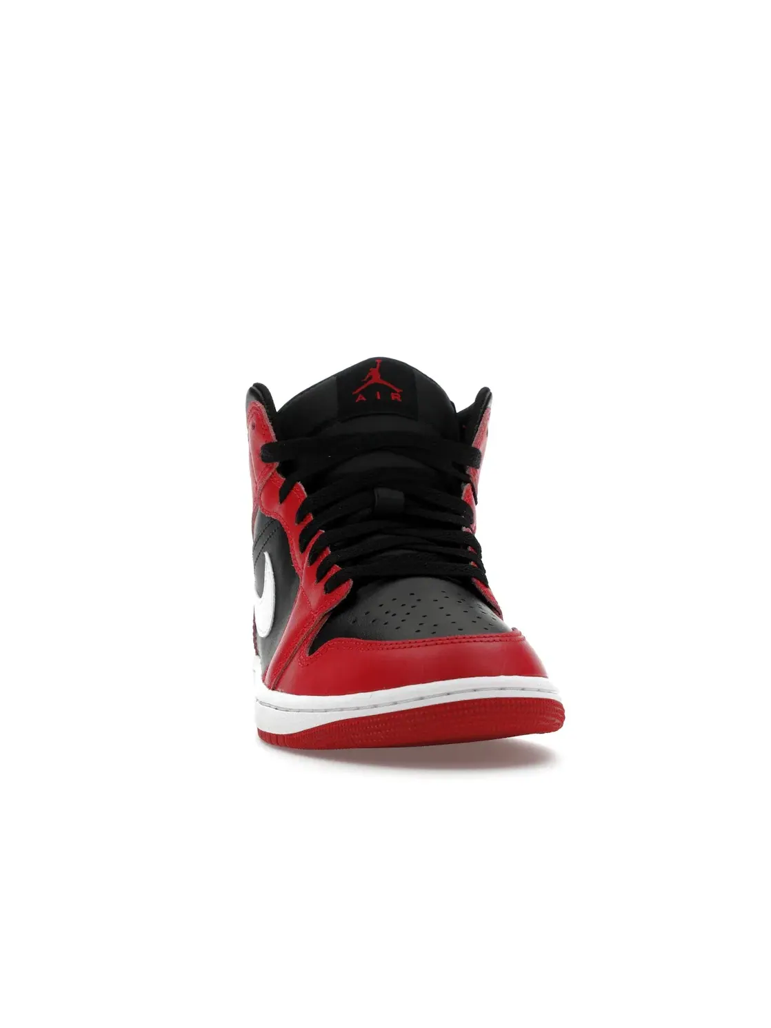 Мужские кроссовки с кожаным верхом Jordan 1 Mid Jordan — изображение 2 из 4, черный/красный/белый