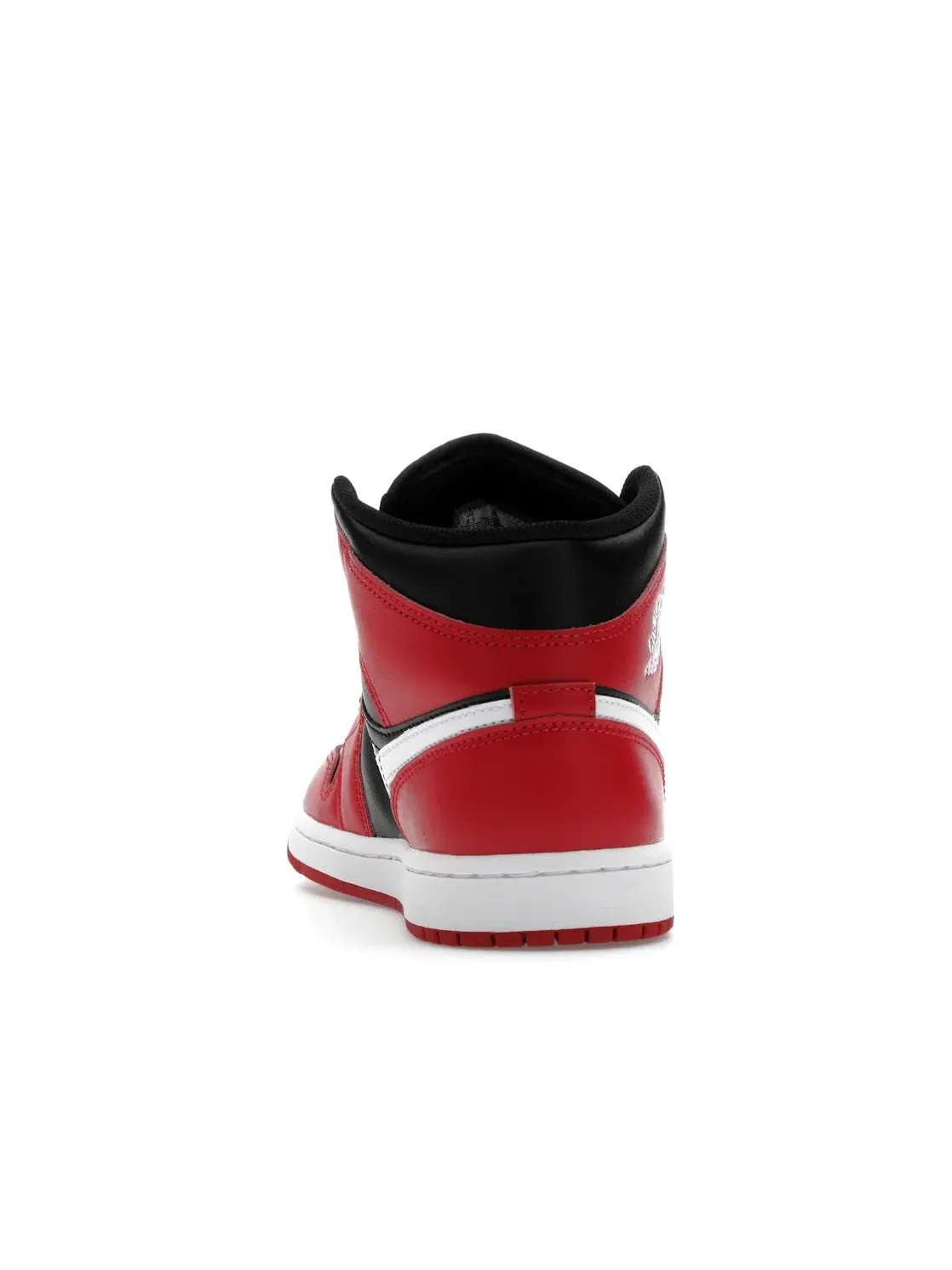 Мужские кроссовки с кожаным верхом Jordan 1 Mid Jordan — изображение 4 из 4, черный/красный/белый