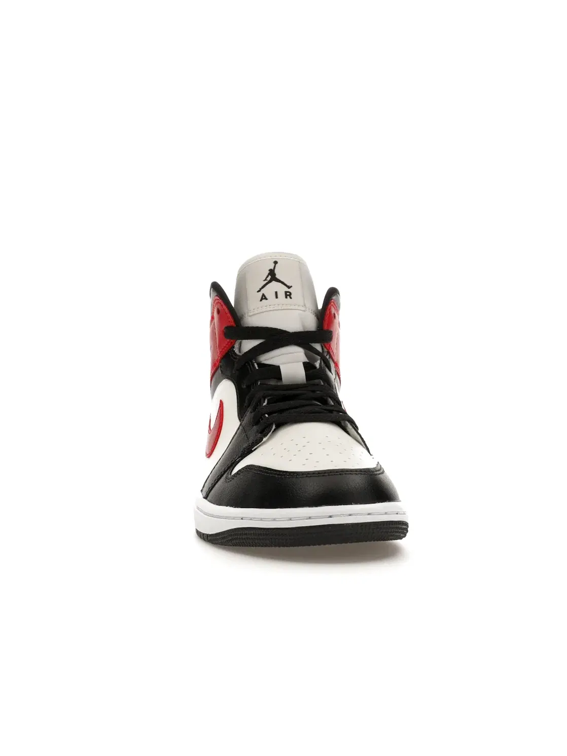 Женские кроссовки Lifestyle с контрастными акцентами Jordan 1 Mid — изображение 2 из 4, черный/белый/красный