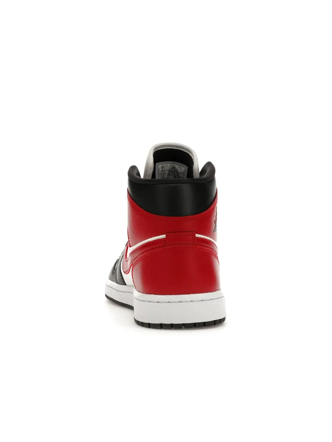 Женские кроссовки Lifestyle с контрастными акцентами Jordan 1 Mid — изображение 4 из 4, черный/белый/красный