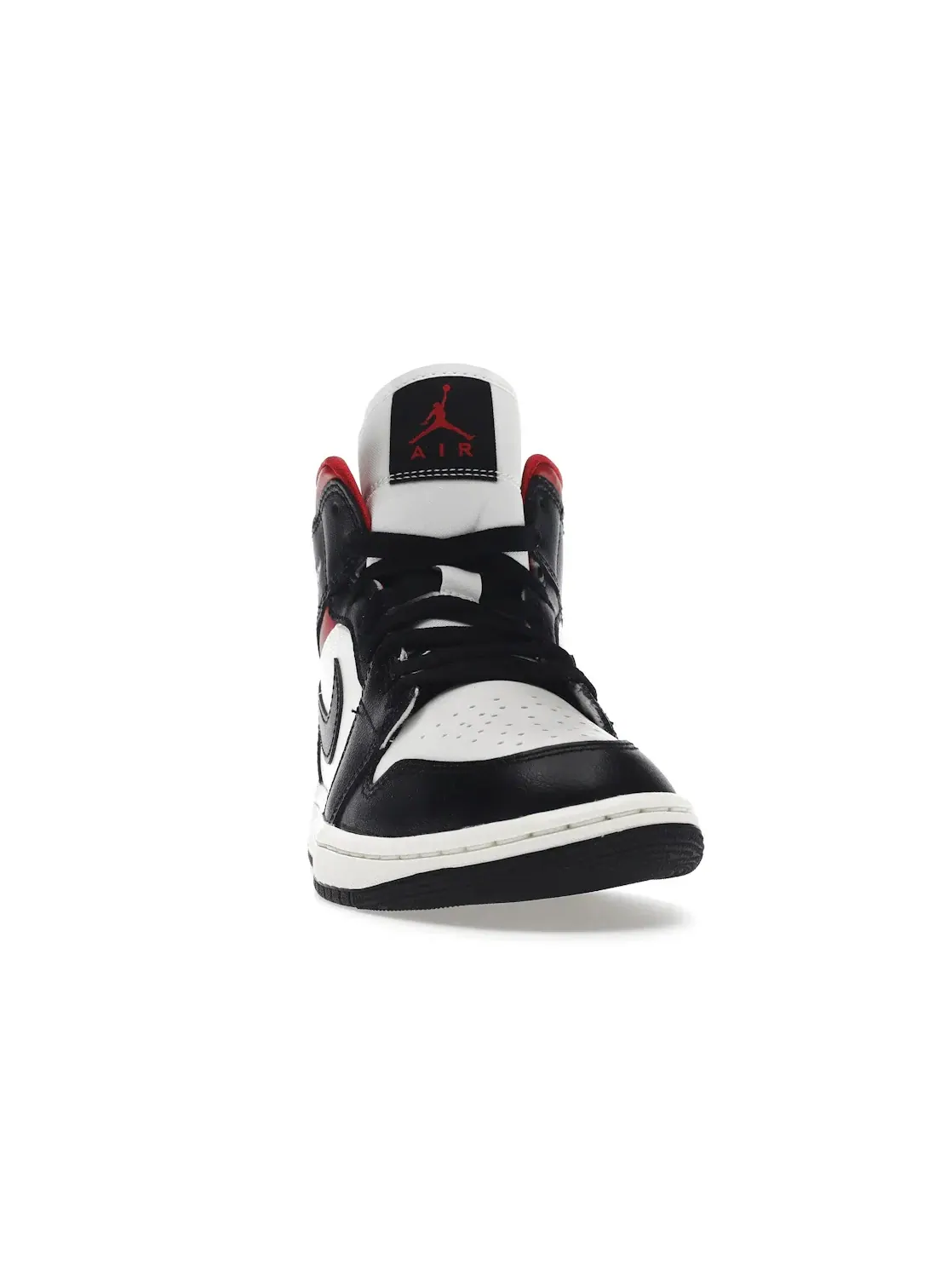 Женские кроссовки с контрастными элементами Jordan 1 Mid Jordan — изображение 2 из 4, черный/красный