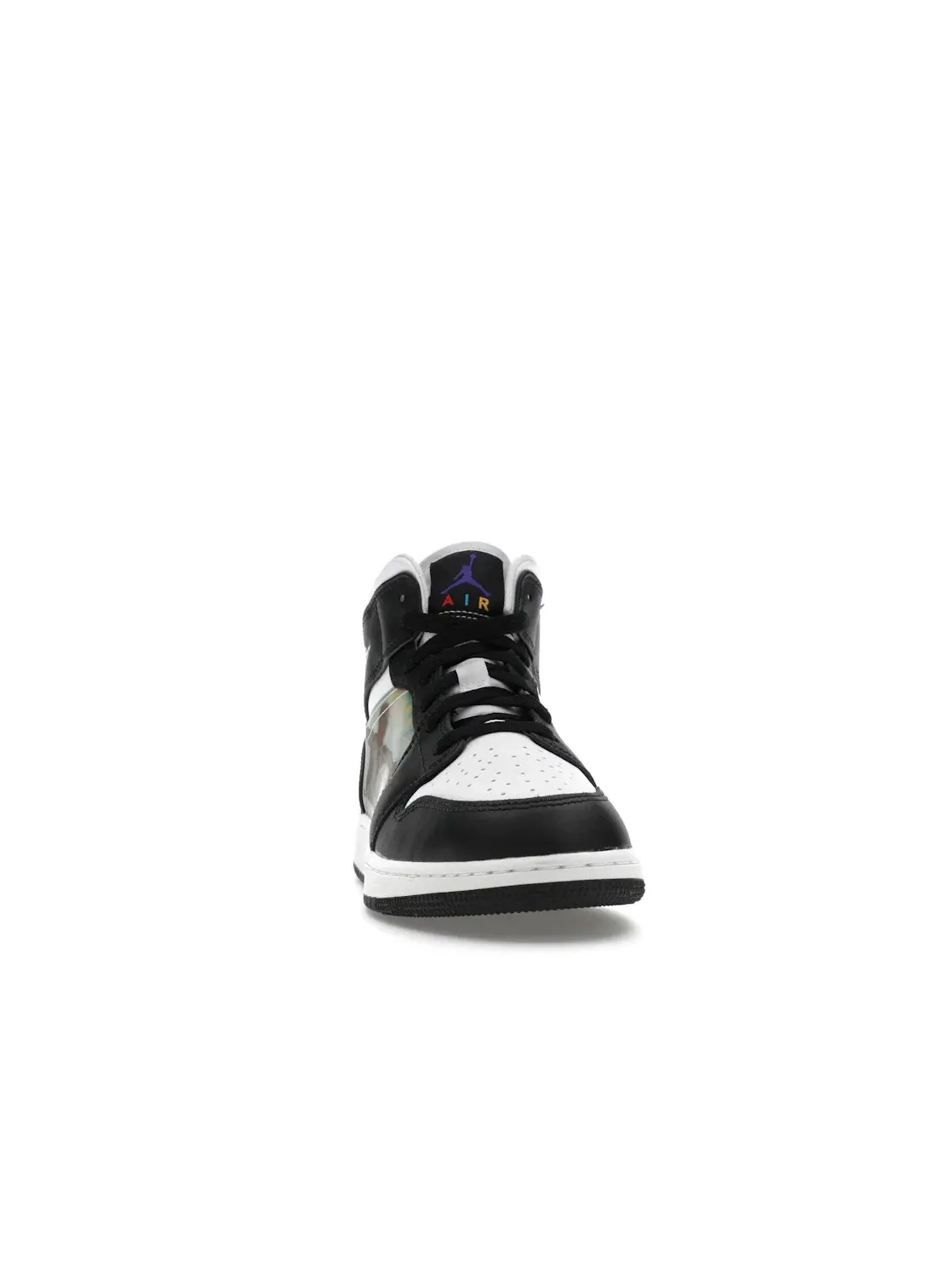 Детские кроссовки с голографическим эффектом Jordan 1 Mid Jordan — изображение 2 из 4, черный//красный/темный