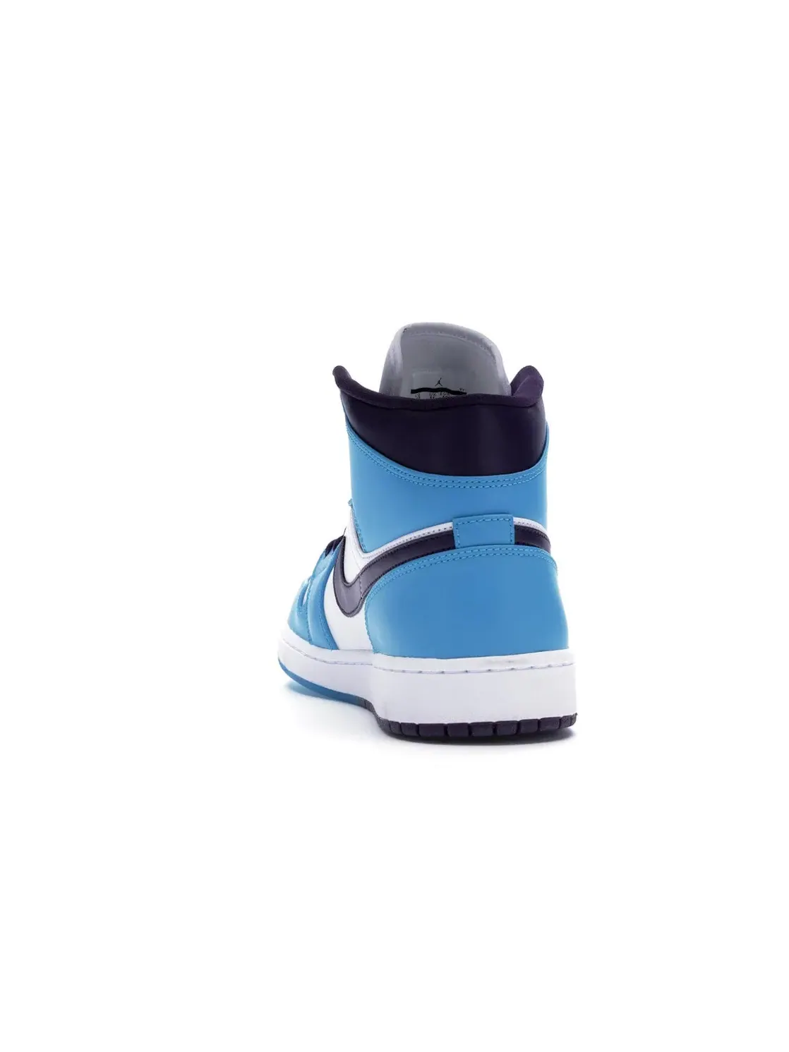 Мужские кроссовки Lifestyle с цветовой гаммой Jordan 1 Mid Hornets Jordan — изображение 4 из 4, синий/фиолетовый-белый