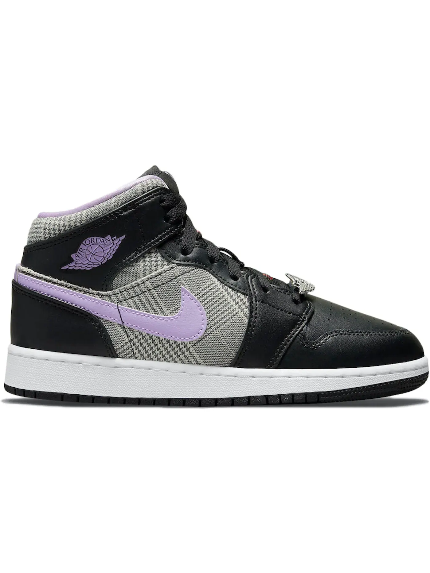 Детские кроссовки с принтом в елочку Jordan 1 Mid SE Jordan — изображение 1 из 1