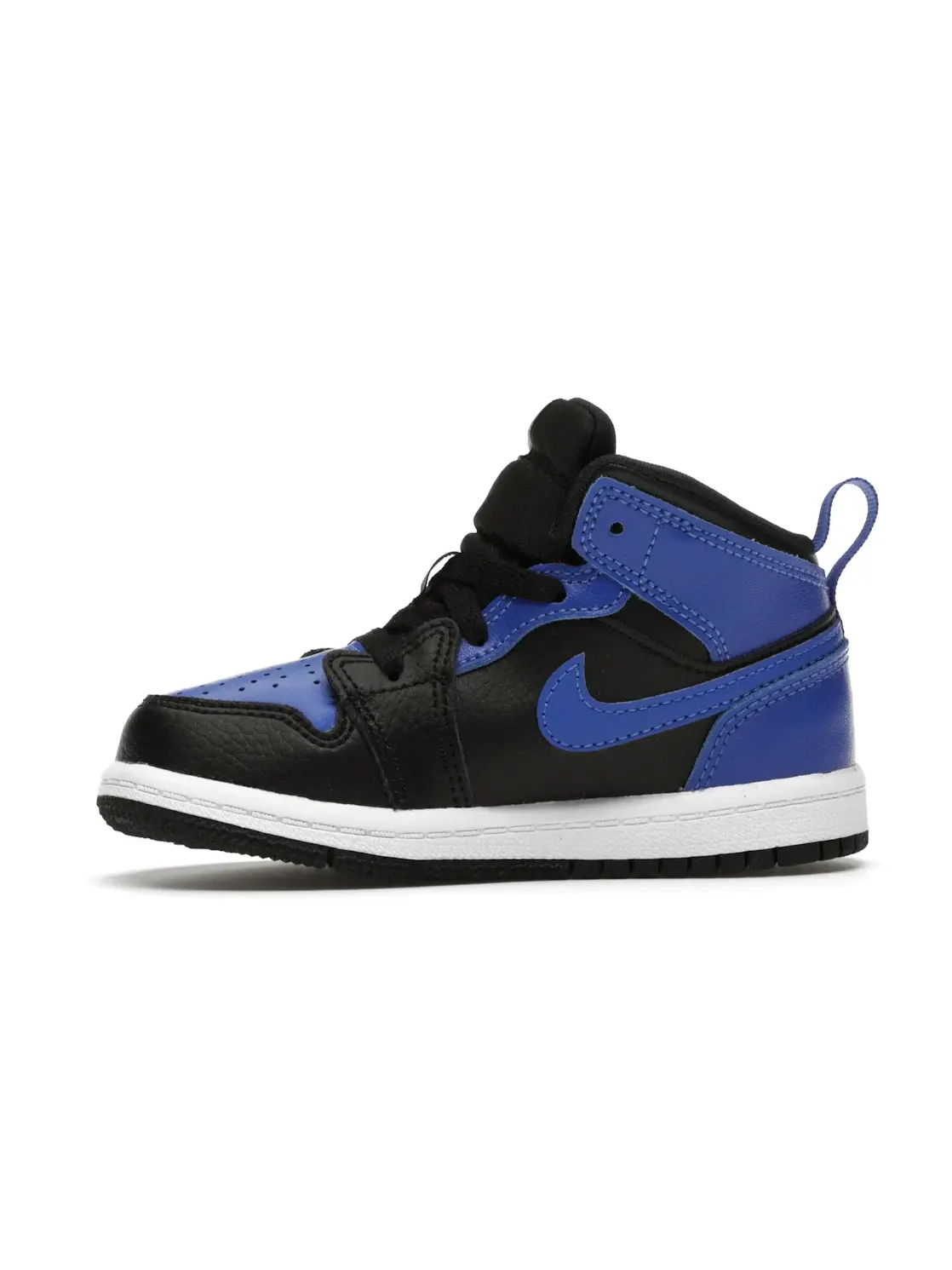 Детские кроссовки с кожаным верхом Jordan 1 Mid Jordan — изображение 3 из 4, черный//белый