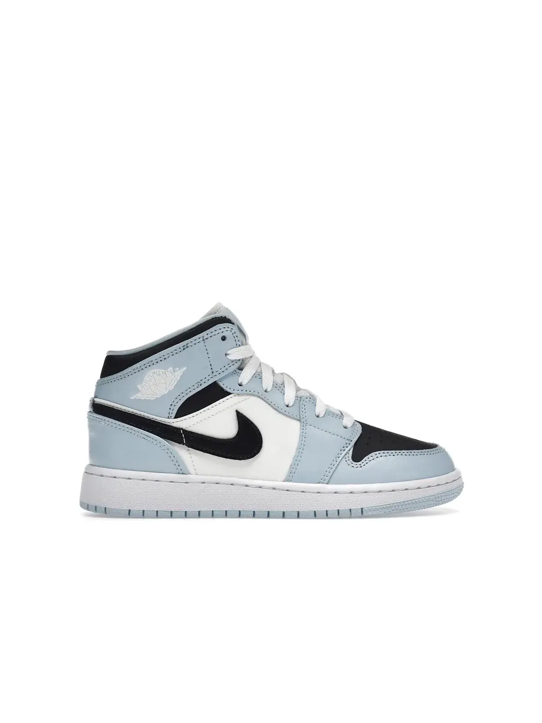 Детские кроссовки Lifestyle с принтом Jordan 1 Mid Jordan — изображение 1 из 4, синий/черный--белый