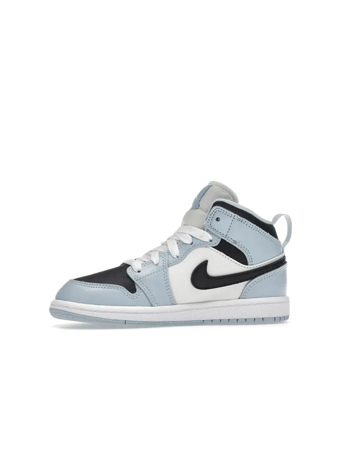 Детские кроссовки для дошкольников с амортизацией Air Jordan 1 Mid Jordan — изображение 3 из 4, синий/черный//белый